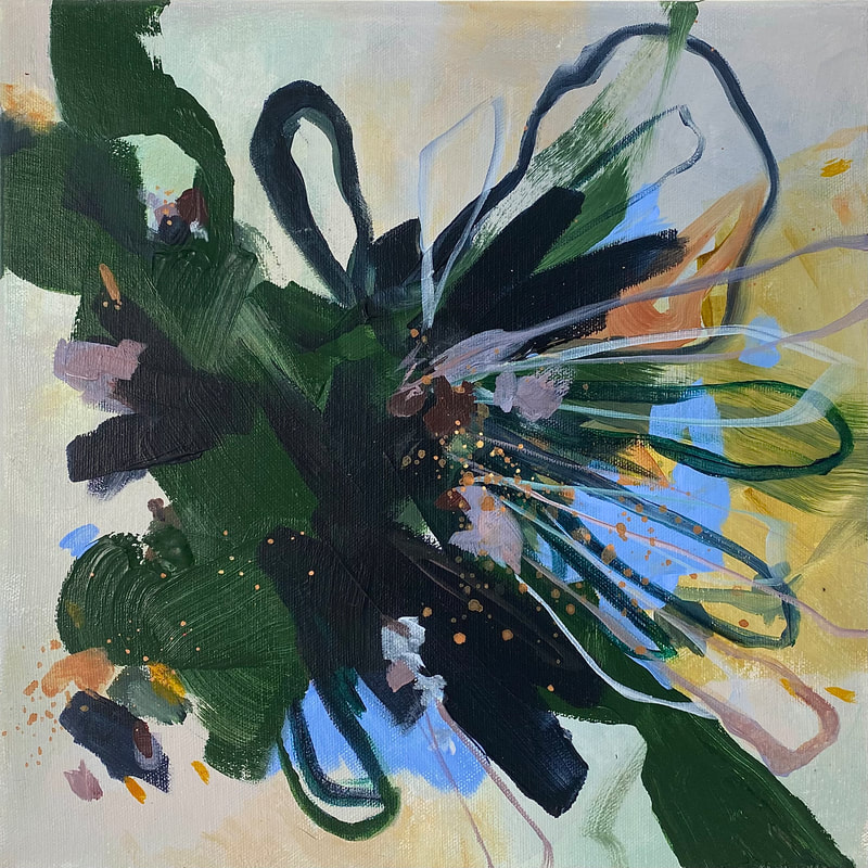 Not Forgotten, Acrylic on Canvas, 30 × 30 in — original painting by Grace Martin Franklin