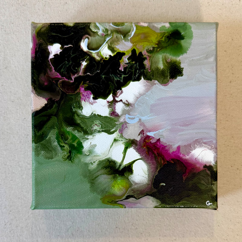 Near To Forgotten, Acrylic on Canvas, 6 × 6 in — original painting by Grace Martin Franklin