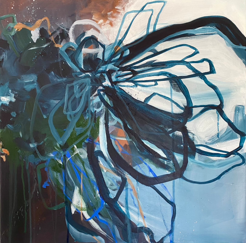 Manifolds Whereupon the Gap is Bridged — original painting by Grace Martin Franklin
