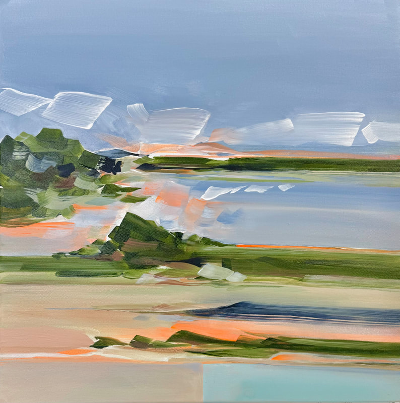 Untitled (20 × 20 in), Acrylic on Canvas, 20 × 20 in — original painting by Grace Martin Franklin