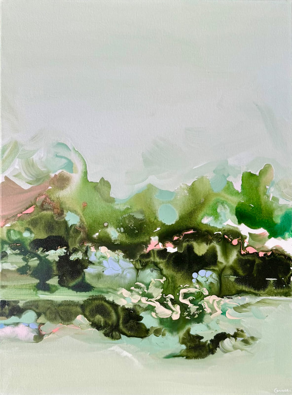 Running into Dreams, Acrylic on Canvas, 24 × 18 in — original painting by Grace Martin Franklin