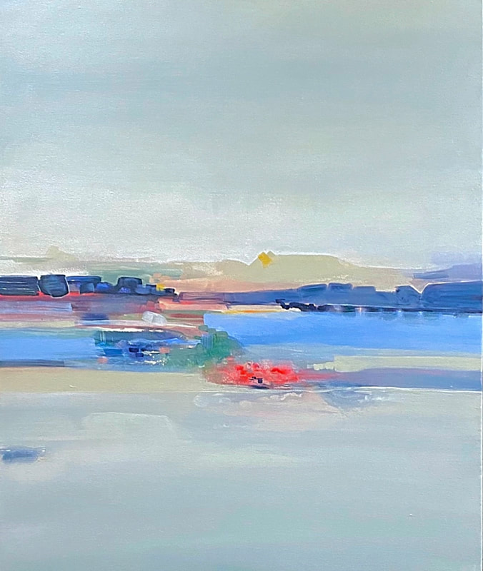 A Diamond's Escape, Acrylic on Canvas, 30 × 36 in — original painting by Grace Martin Franklin