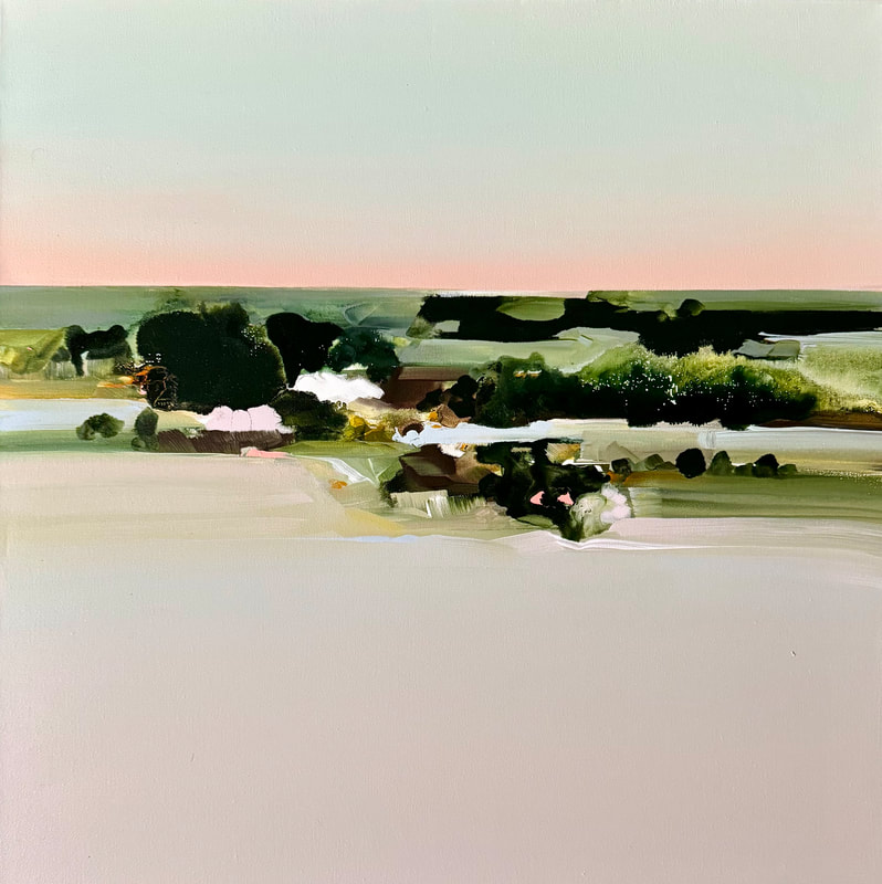 Missing Pieces, Acrylic on Canvas, 24 × 24 in — original painting by Grace Martin Franklin