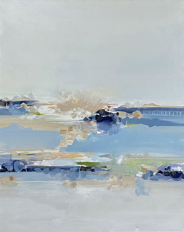 Voice Through a Wall, Acrylic On Canvas, 24 × 30 in — original painting by Grace Martin Franklin