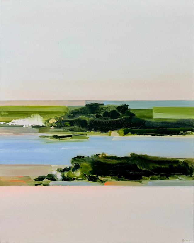 Hungry Dusk, Acrylic on Canvas, 30 × 24 in — original painting by Grace Martin Franklin