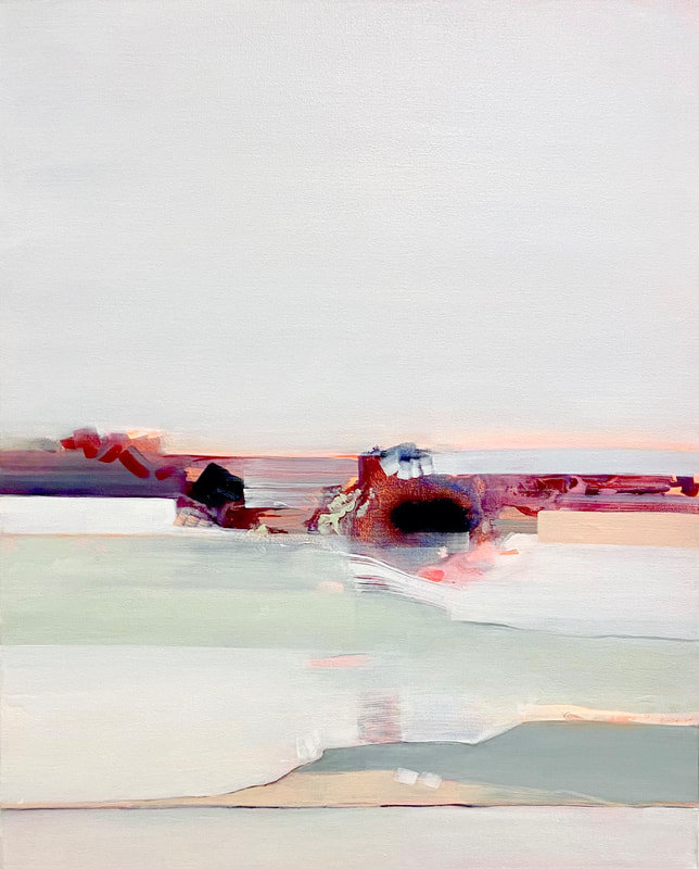 The Oasis After the Third Bowl, Acrylic on Canvas, 30 × 24 in — original painting by Grace Martin Franklin