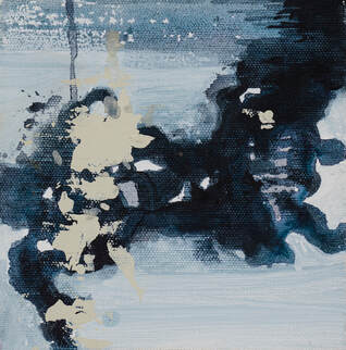 Duplicity in the Heart of a Cricket #1, Acrylic on Wood Panel — original painting by Grace Martin Franklin