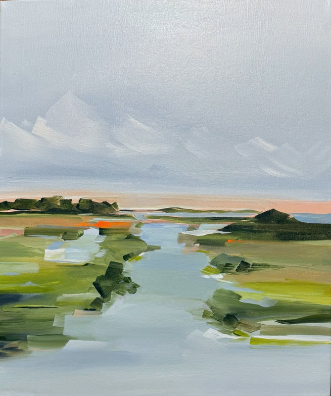 Across the Roots, Acrylic on Canvas, 24 × 20 in — original painting by Grace Martin Franklin